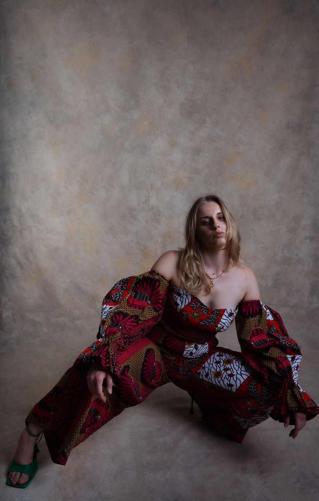 Ankara Mixed Pattern 2-Piece Trouser Set - Cultural Fusion