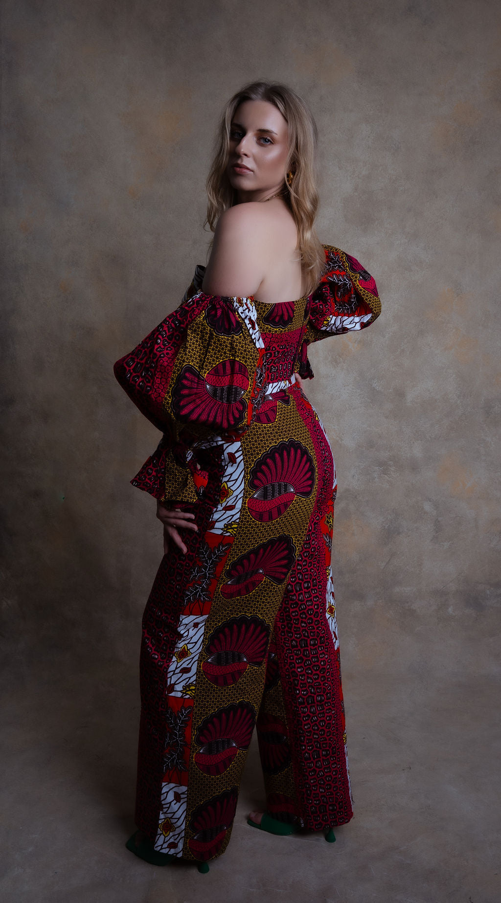 Ankara Mixed Pattern 2-Piece Trouser Set - Cultural Fusion