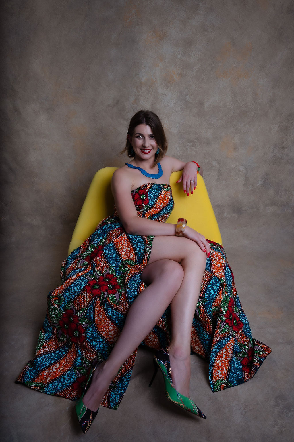 Ankara Floral 3-Piece Set - Vibrant Elegance